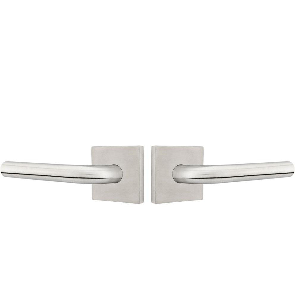 Emtek Stainless Steel Kiel Lever With Square Rosette EMTEK