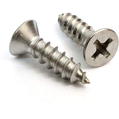 Single 3/4 Inch Solid Brass Wood Screw (Satin Nickel Finish) COPPER MOUNTAIN HARDWARE