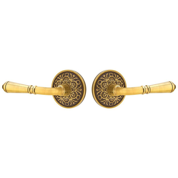 Emtek Solid Brass Turino Lever With Lancaster Rosette (Many Finishes Available) EMTEK