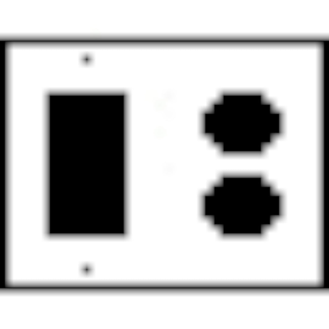 Bamboo Style Wall Plate (Matte Nickel Finish)