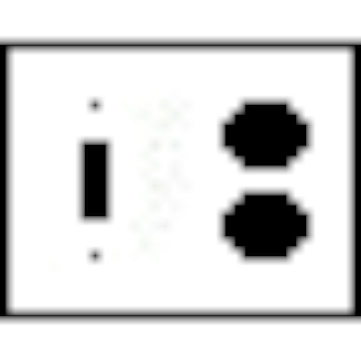 Fleur-De-Lis Wall Plate (Bright Nickel Finish)