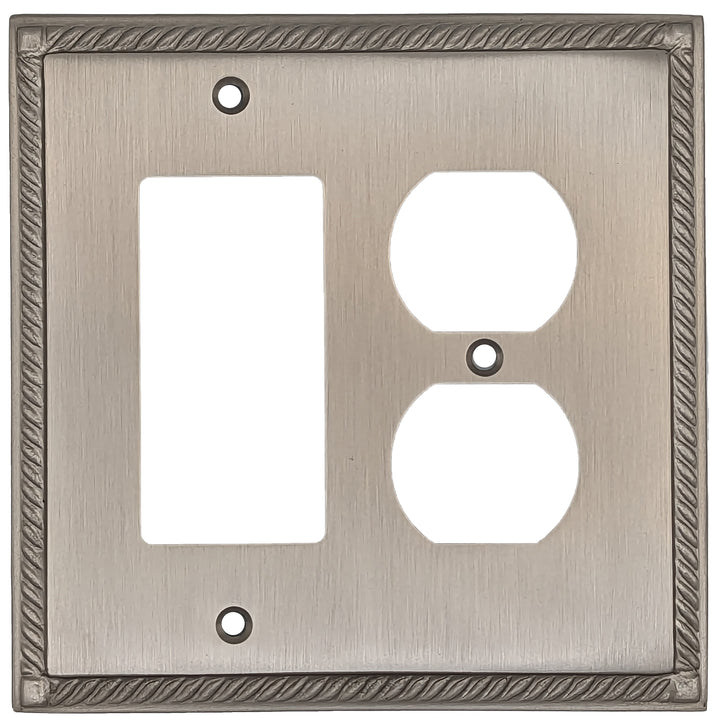 English Georgian Roped Wall Plate (Several Finishes Available)