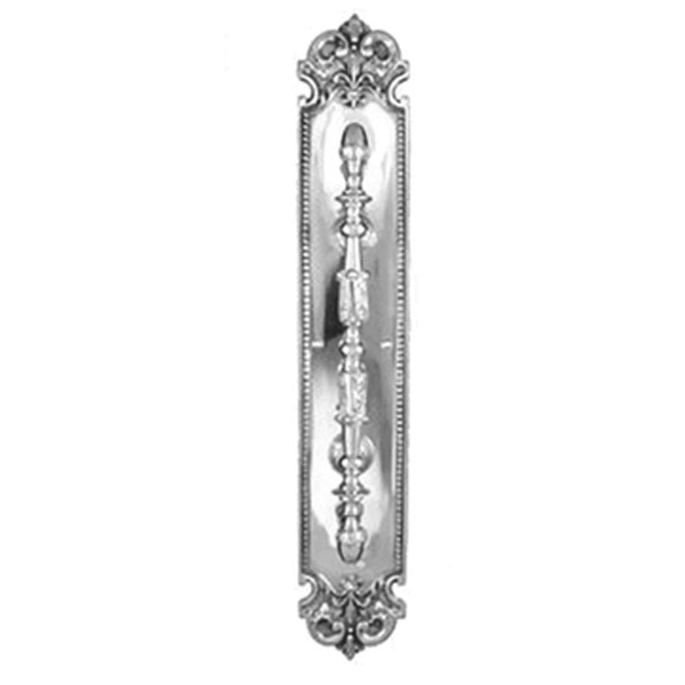 COPPER MOUNTAIN HARDWARE 18" Brass Traditional Fleur-De-Lis Door Pull & Plate Several Finishes