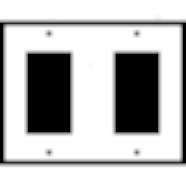 Bamboo Style Wall Plate (Matte Nickel Finish)