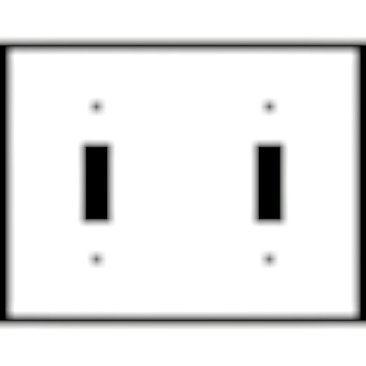 4 1/2 Inch Solid Brass Traditional Switch Plate (Brushed Nickel)