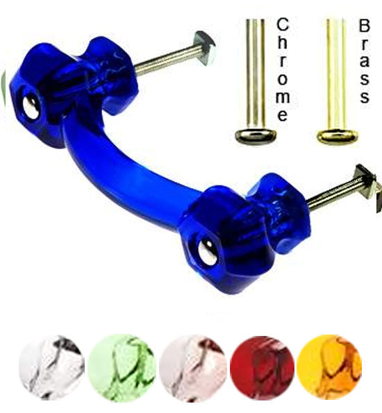 COPPER MOUNTAIN HARDWARE Authentic Glass Drawer Handles & Furniture Pulls  in 14 Colors