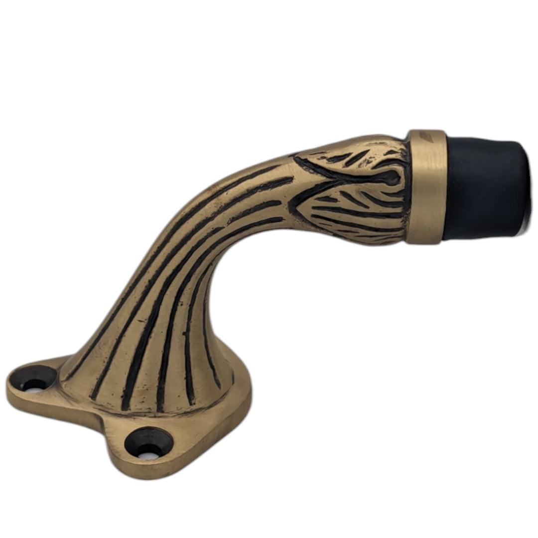 COPPER MOUNTAIN HARDWARE 3 Inch Solid Brass Floor Mounted Bumper Door Stop in Several Finishes