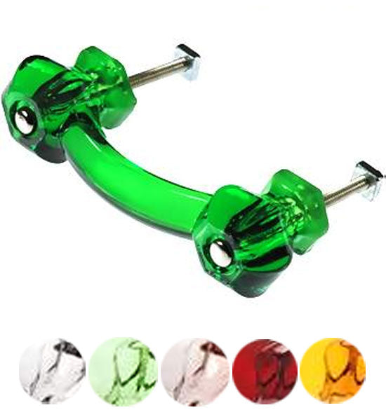 COPPER MOUNTAIN HARDWARE Authentic Glass Drawer Handles & Furniture Pulls  in 14 Colors