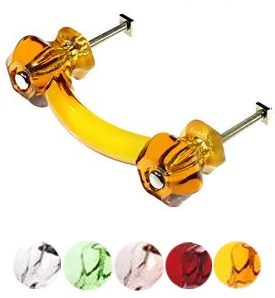 COPPER MOUNTAIN HARDWARE Authentic Glass Drawer Handles & Furniture Pulls  in 14 Colors