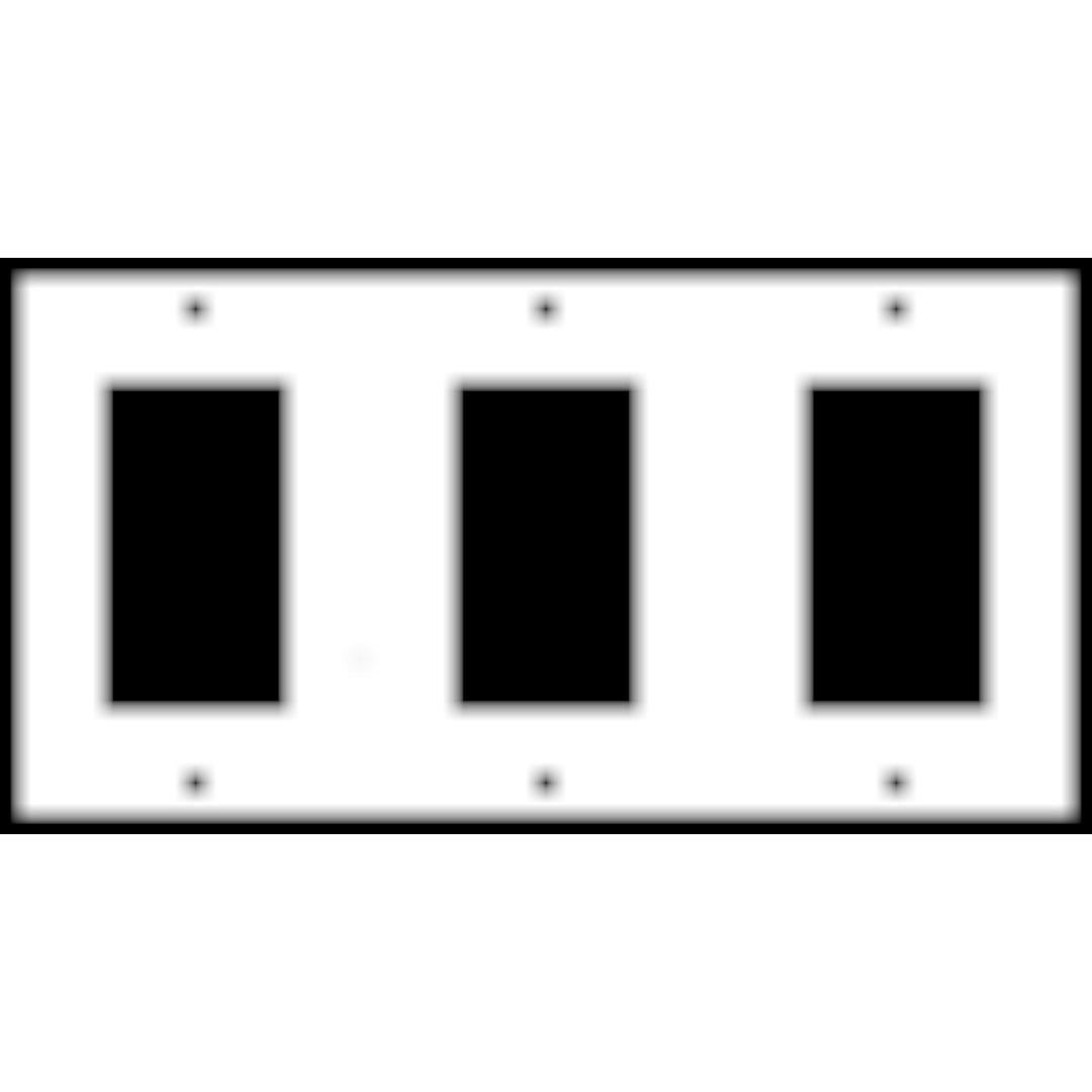 Bamboo Style Wall Plate (Bright Nickel Finish)