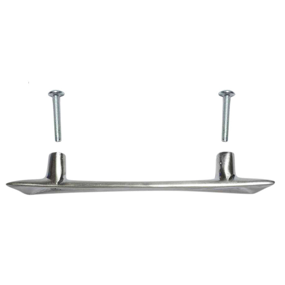 4 1/2 Inch (3 Inch c-c) Pyramid Curve Handle (Satin Nickel Finish) COPPER MOUNTAIN HARDWARE