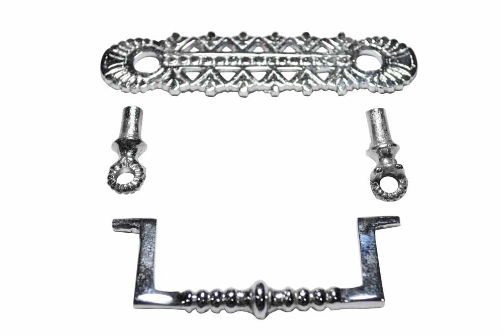 4 1/5 Inch Solid Brass Eastlake Bail Pull (Satin Nickel Finish) COPPER MOUNTAIN HARDWARE