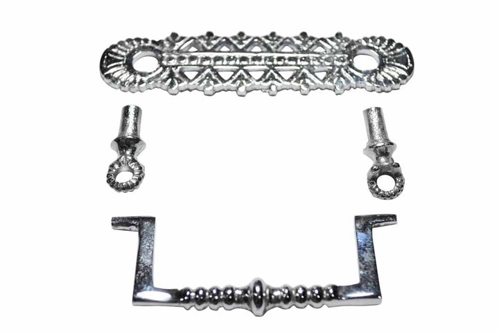 4 1/5 Inch Solid Brass Eastlake Bail Pull (Satin Nickel Finish) COPPER MOUNTAIN HARDWARE