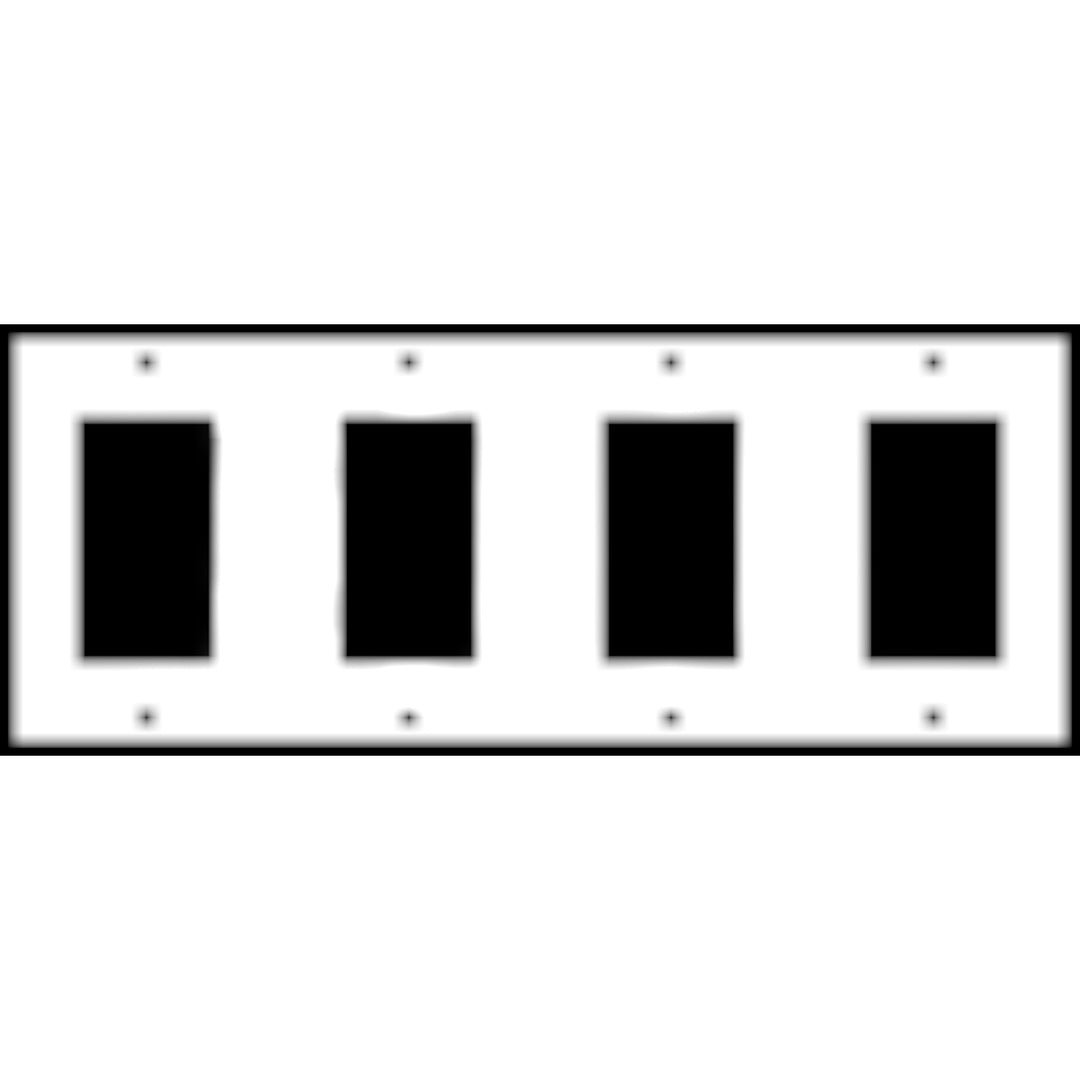 Bamboo Style Wall Plate (Bright Nickel Finish)