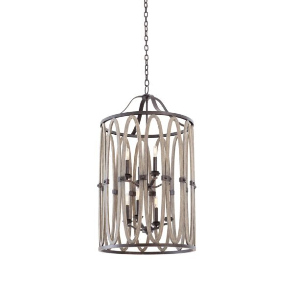 Belmont 8 Light Foyer Kalco