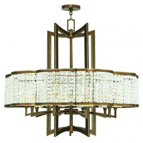 10 Light Palaciall Bronze Chandelier Livex