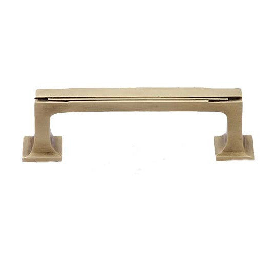 7 Inch Solid Brass Art Deco Skyscraper Pull (Several Finishes Available)