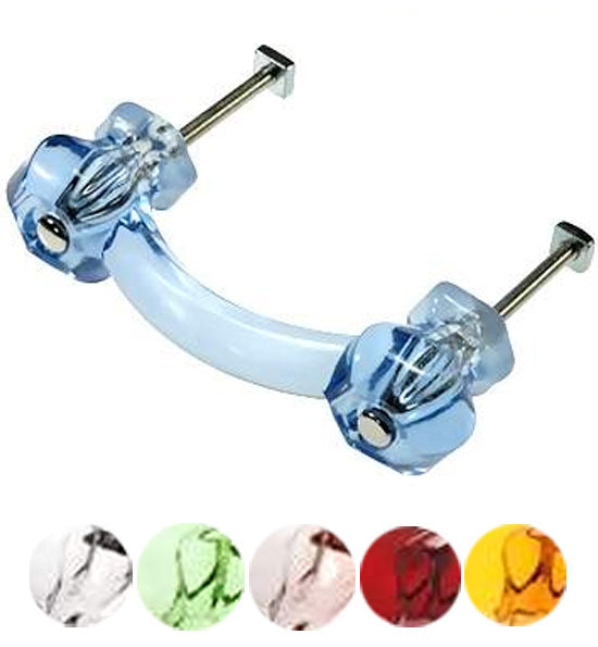 COPPER MOUNTAIN HARDWARE Authentic Glass Drawer Handles & Furniture Pulls  in 14 Colors