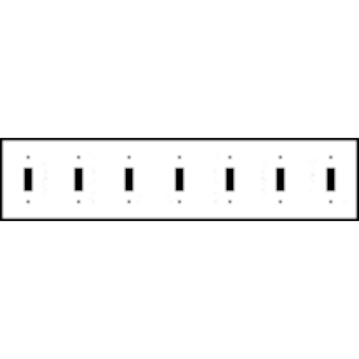 Bamboo Style Wall Plate (Matte Nickel Finish)