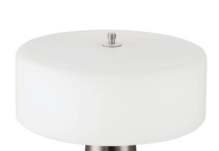 ##Antique Hardware## 1 Light LED Table Lamp in Brushed Polished Nickel