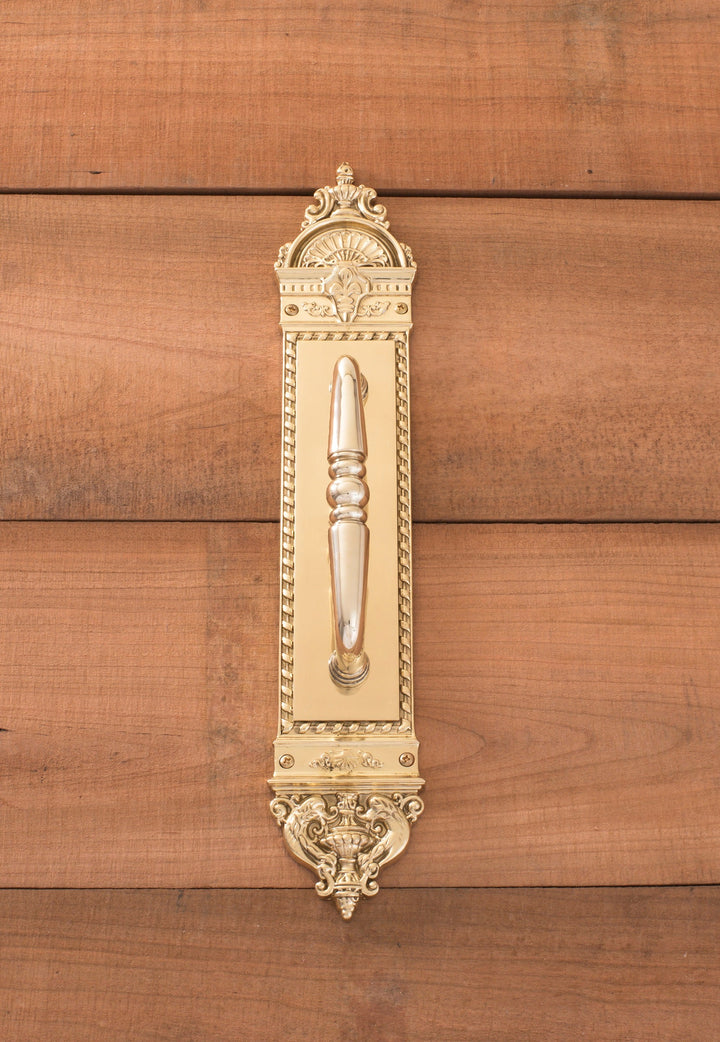 Solid Brass L'Enfant 16 1/2 Inch Pull Plate (Several Finishes Available) COPPER MOUNTAIN HARDWARE