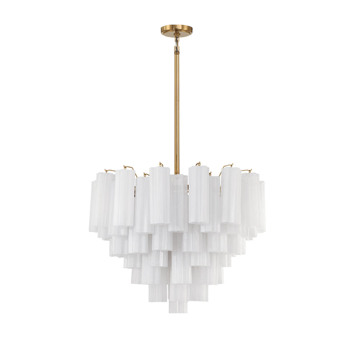 Crystorama Crystorama Addis 12 Light Aged Brass Chandelier