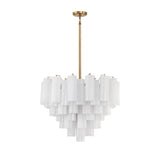 Crystorama Crystorama Addis 12 Light Aged Brass Chandelier