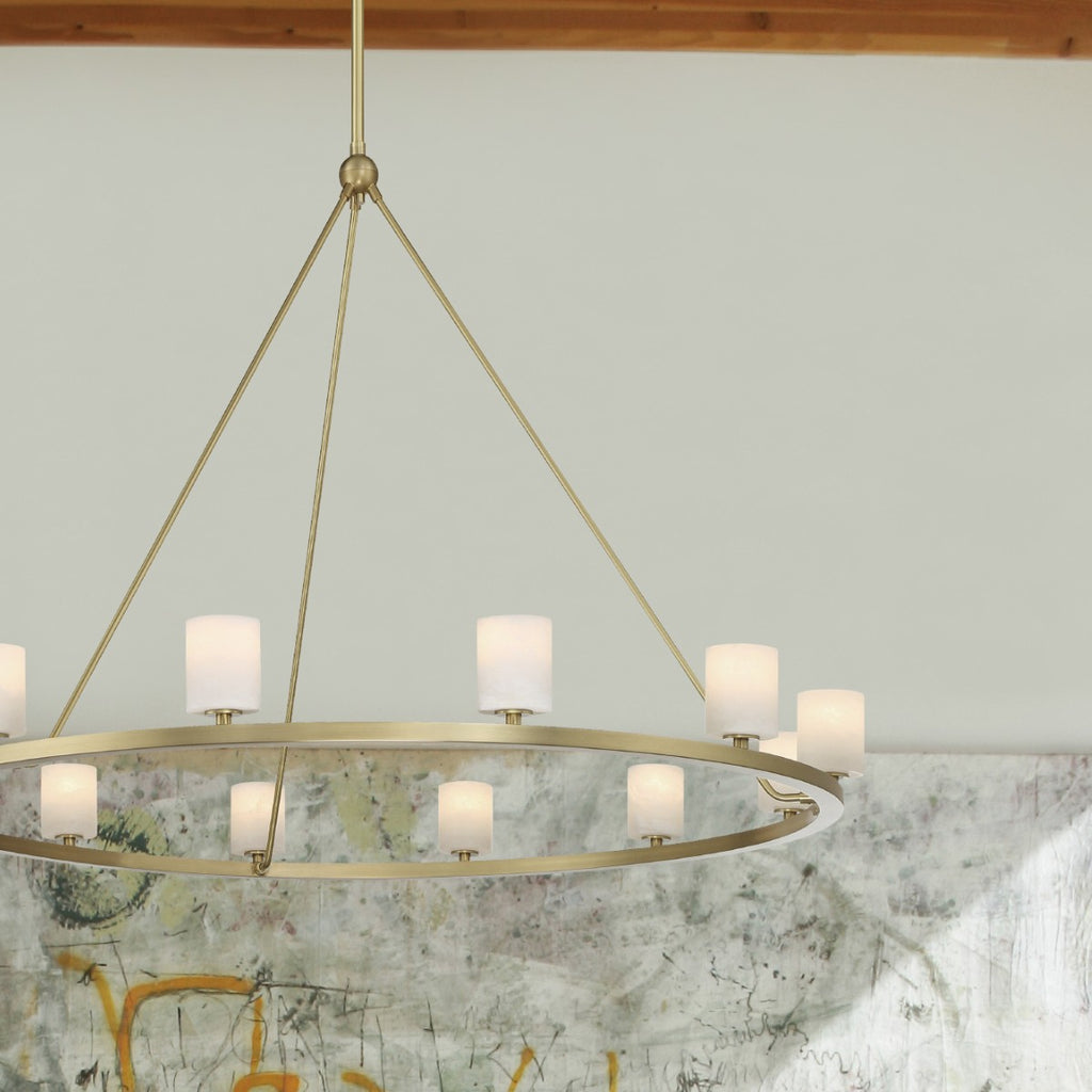 Crystorama Crystorama Aragon 12 Light Soft Brass Chandelier