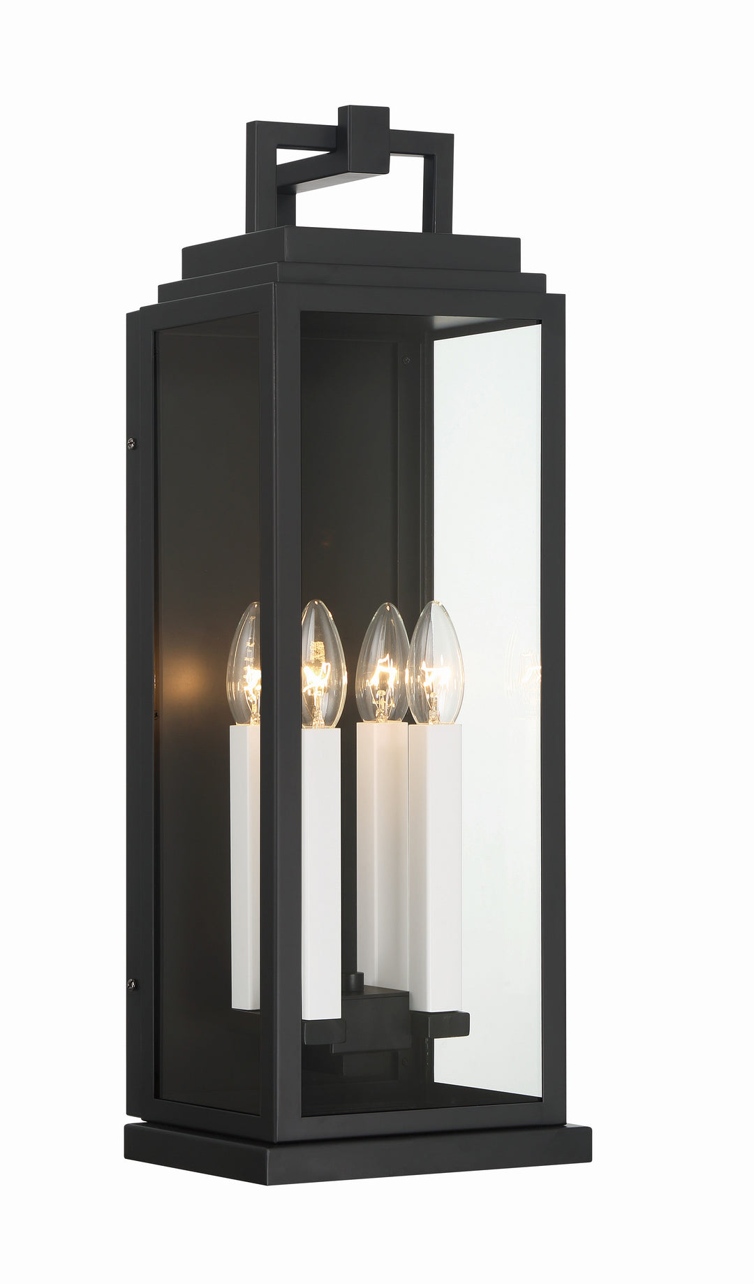 Crystorama Crystorama Aspen 4 Light Matte Black Outdoor Sconce