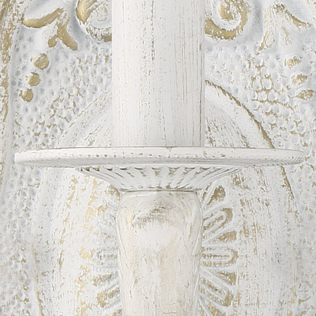 Crystorama Crystorama Paris Market 4 Light Rose Crystal Antique White Mini Chandelier