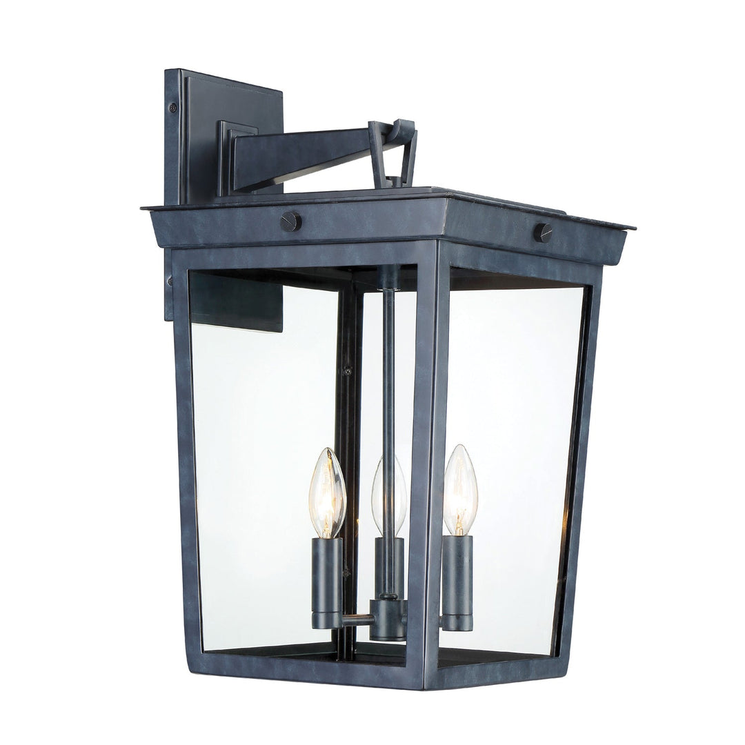 Crystorama Crystorama Belmont 3 Light Graphite Outdoor Sconce