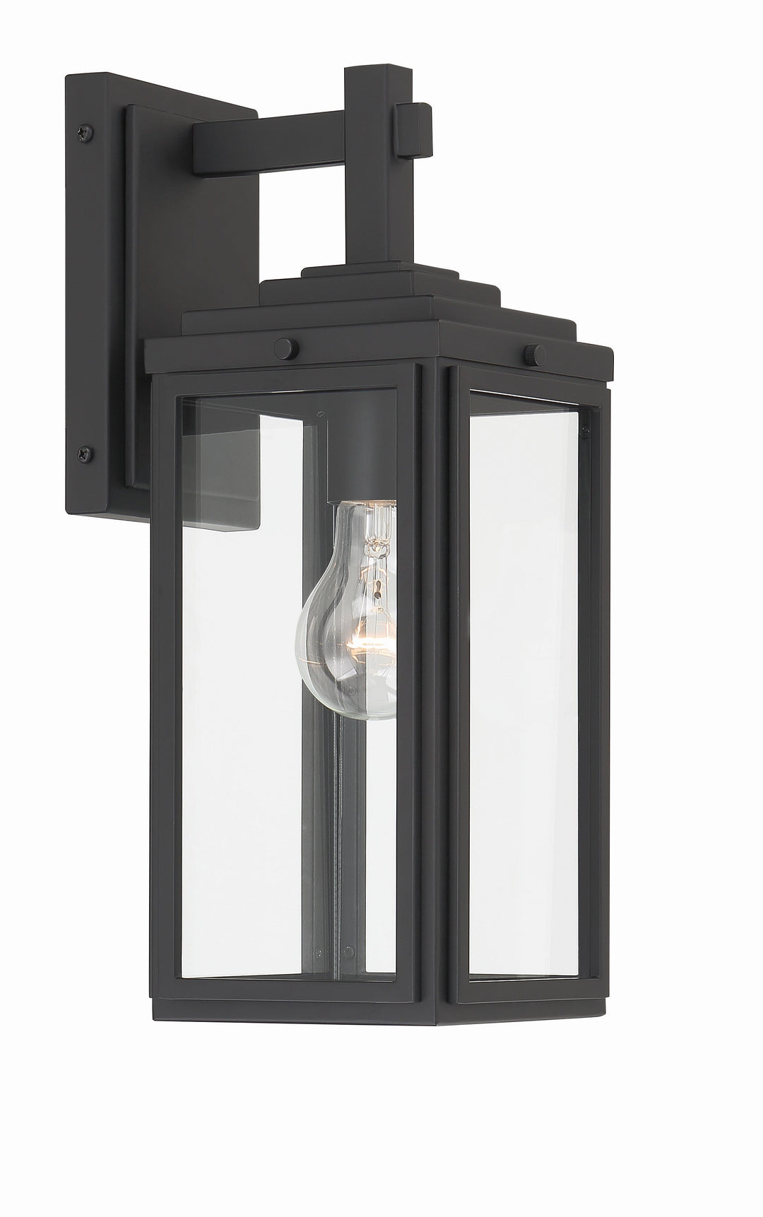 Crystorama Crystorama Byron 1 Light Matte Black Outdoor Sconce
