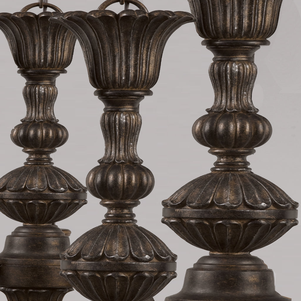 Crystorama Crystorama Norwalk 4 Light Swarovski Strass Crystal Bronze Umber Mini Chandelier