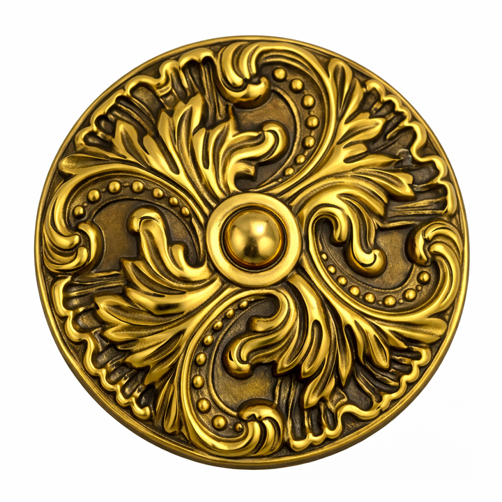 Solid Brass Baroque Curtain Tie Back (Several Finishes Available)