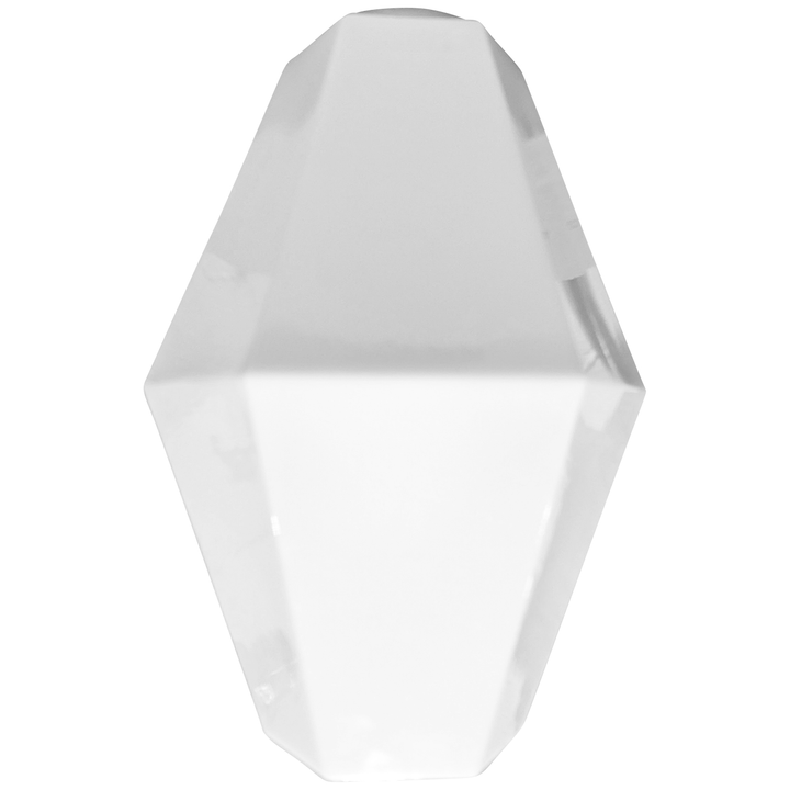 20 Inch Manhattan Skyscraper Prism Style Semi-Flush Mount Light (Polished Brass Finish) COPPER MOUNTAIN HARDWARE