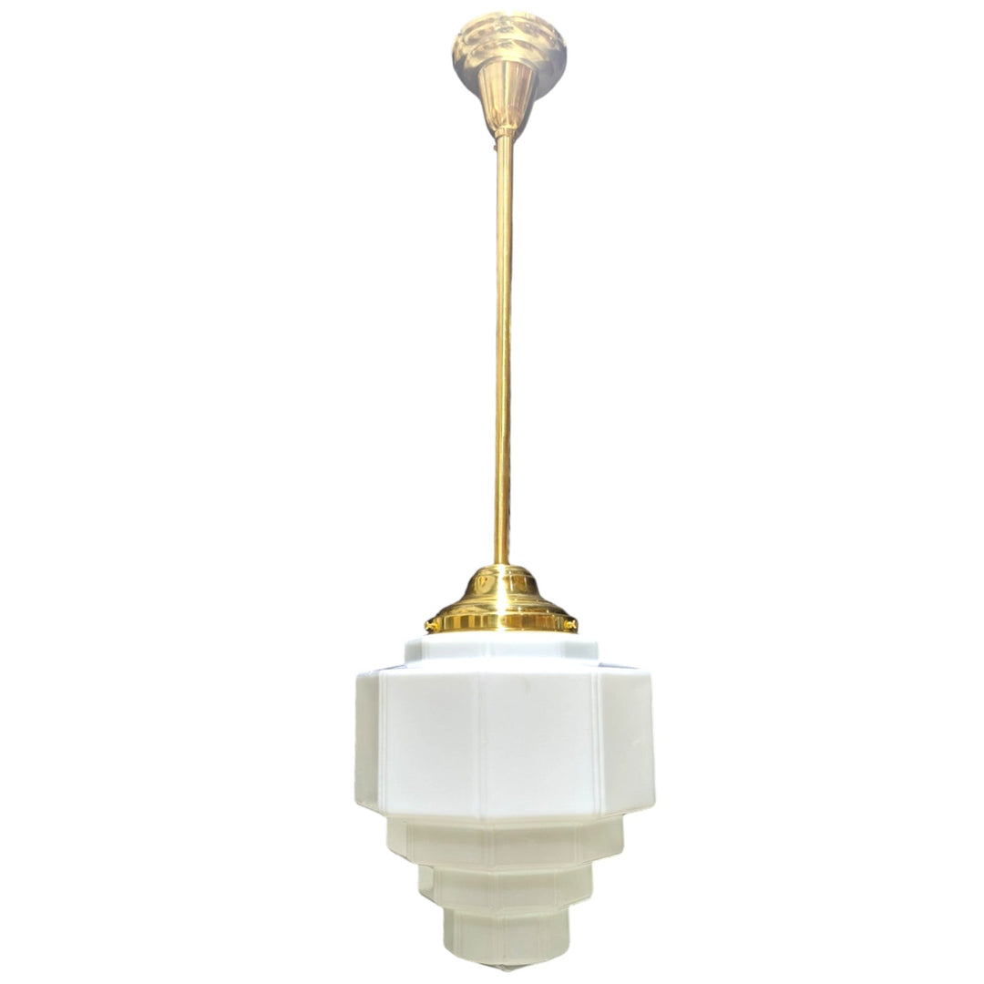 39 1/2 Inch Manhattan Skyscraper Grandeur Style Bar Light (Polished Brass Finish) COPPER MOUNTAIN HARDWARE