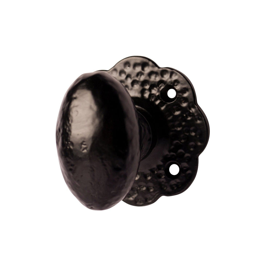 COPPER MOUNTAIN HARDWARE Solid Iron Scalloped Cabinet & Furniture Knob