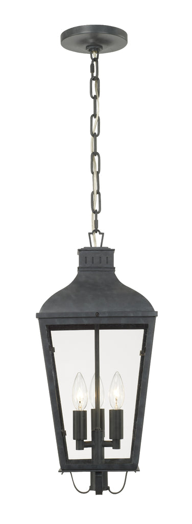 Crystorama Crystorama Dumont 3 Light Graphite Outdoor Pendant