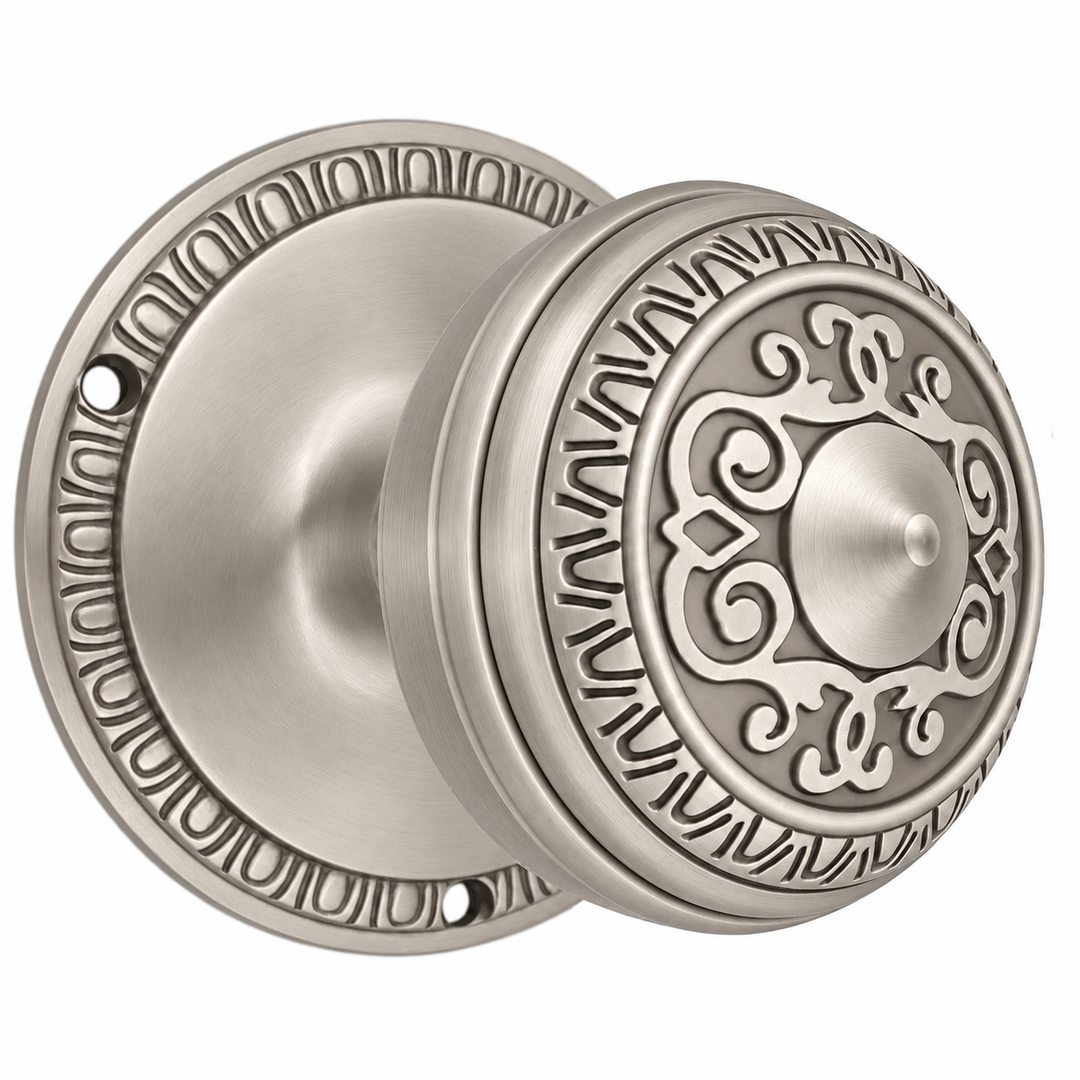 Egg & Dart Rosette Door Set with Egg & Dart Door Knobs (Several Finishes Available)