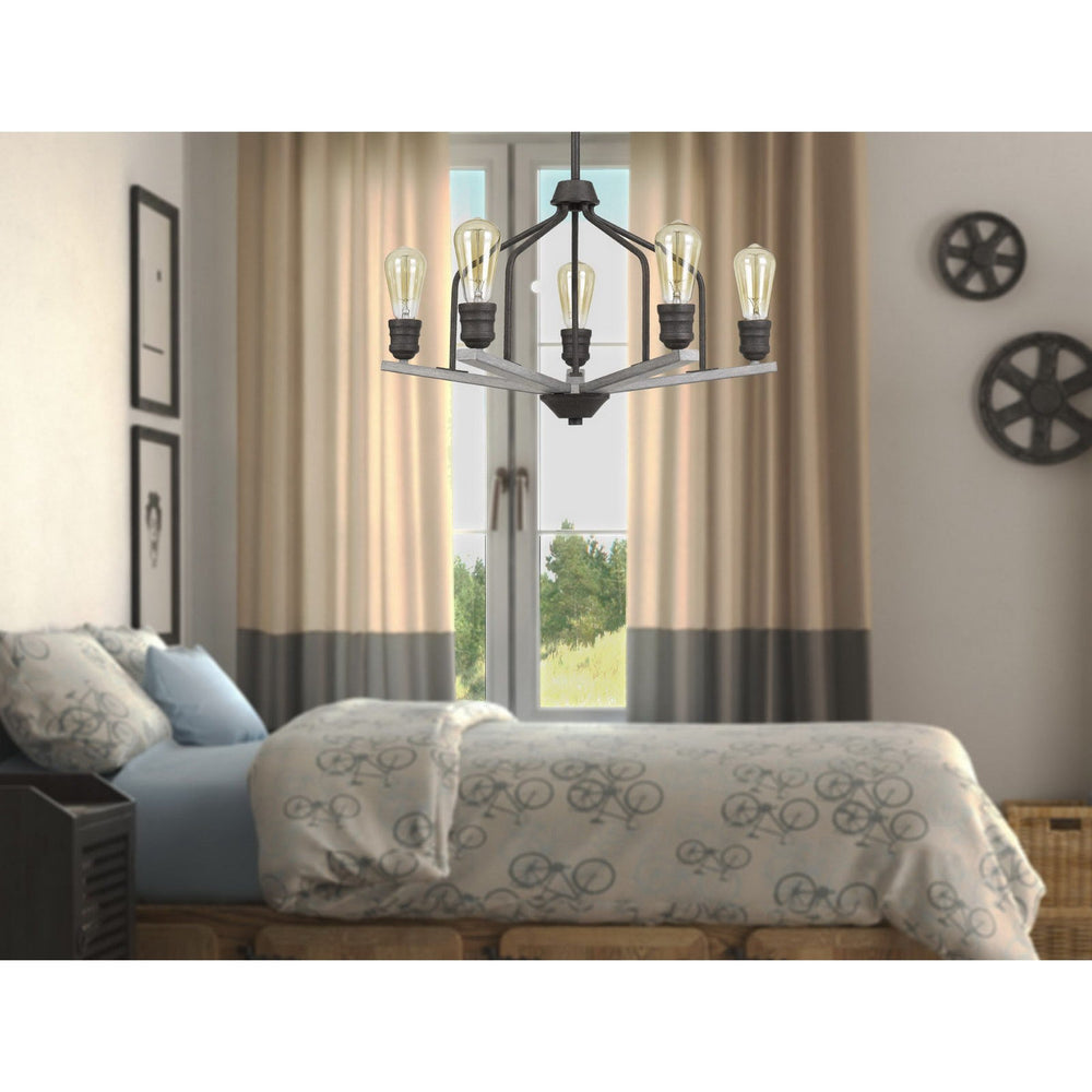 CORNING METAL CHANDELIER (EDISON BULBS NOT INCLUDED) Cal Lighting