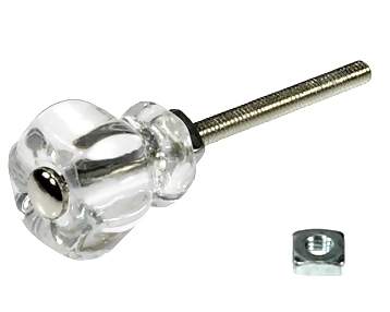 1 Inch Hexagon Crystal Glass Cabinet & Furniture Knobs (Several Colors) COPPER MOUNTAIN HARDWARE