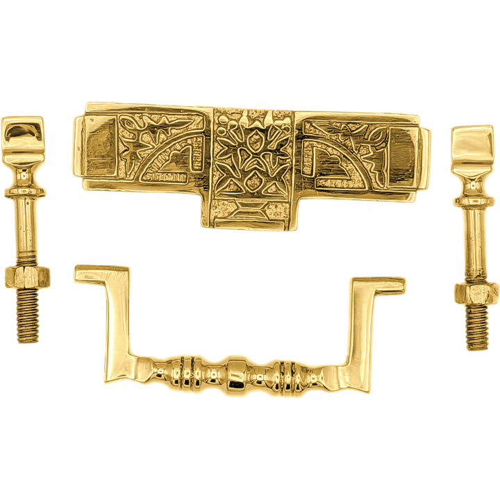 3 3/8 Inch (2 3/4 Inch c-c) Leaf Deco Bail Pull