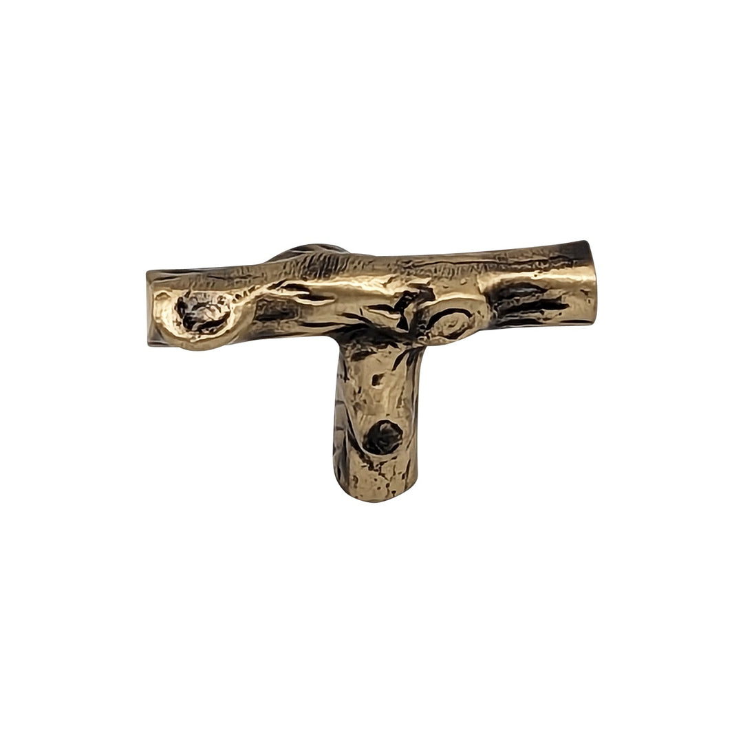 COPPER MOUNTAIN HARDWARE T Shape Tree Branch Cabinet and Furniture Knob