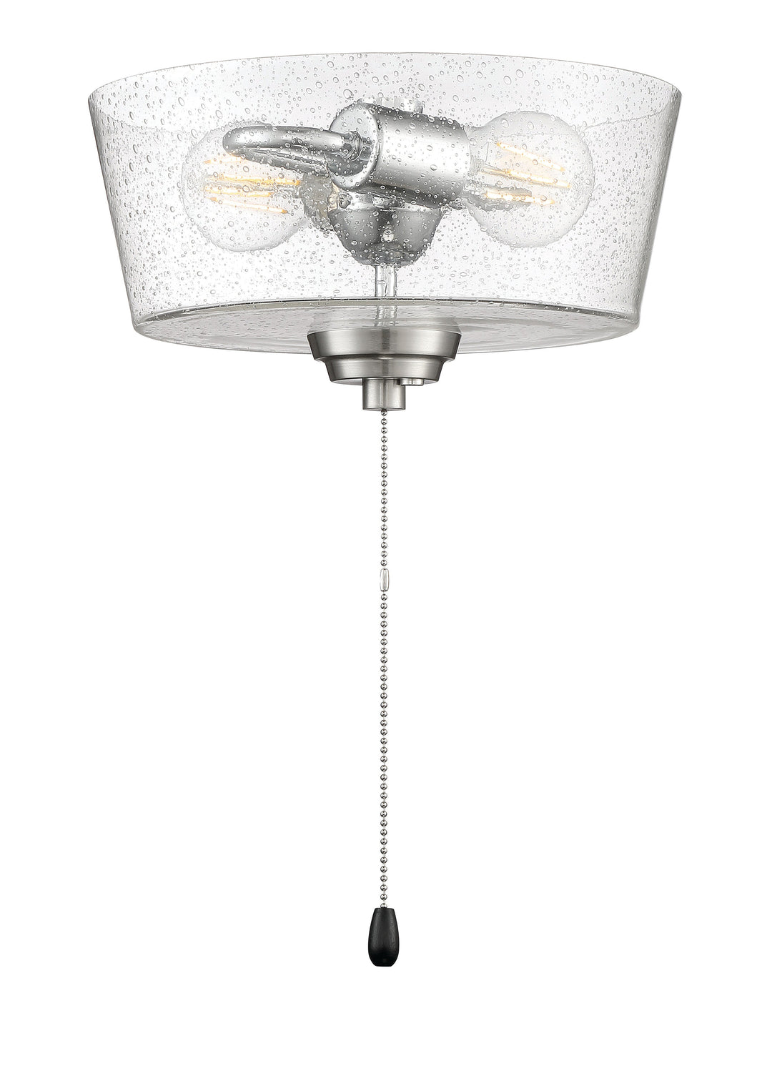 ##Antique Hardware## 2 Light Bowl LED Light Kit in Brushed Polished Nickel