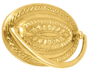4 Inch Solid Brass Oval Bail Style Pull (Several Finishes Available)