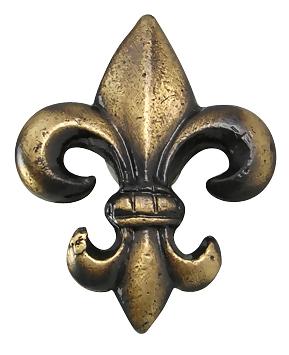 COPPER MOUNTAIN HARDWARE Antique Fleur de Lis Cabinet & Furniture Knob