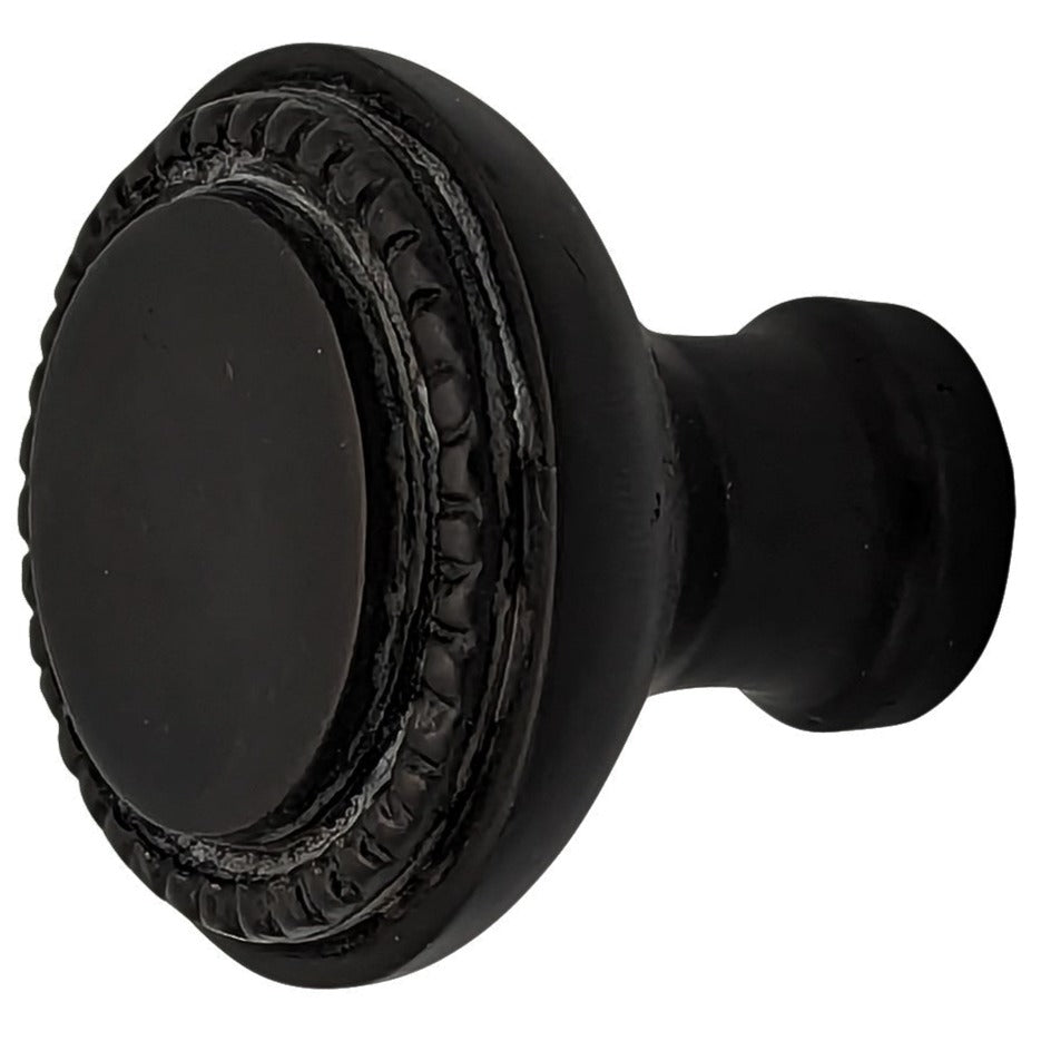 COPPER MOUNTAIN HARDWARE Solid Brass Victorian Beaded Round Cabinet & Furniture Knob