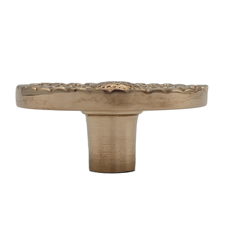 COPPER MOUNTAIN HARDWARE Solid Brass Art Deco Style Round Cabinet & Furniture Knob