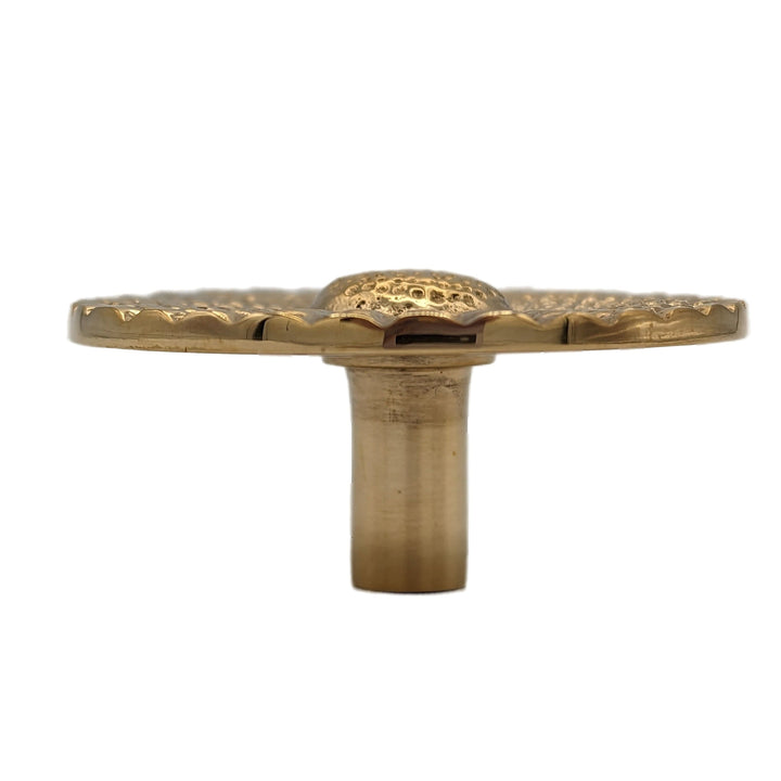 COPPER MOUNTAIN HARDWARE Solid Brass Art Deco Style Round Cabinet & Furniture Knob