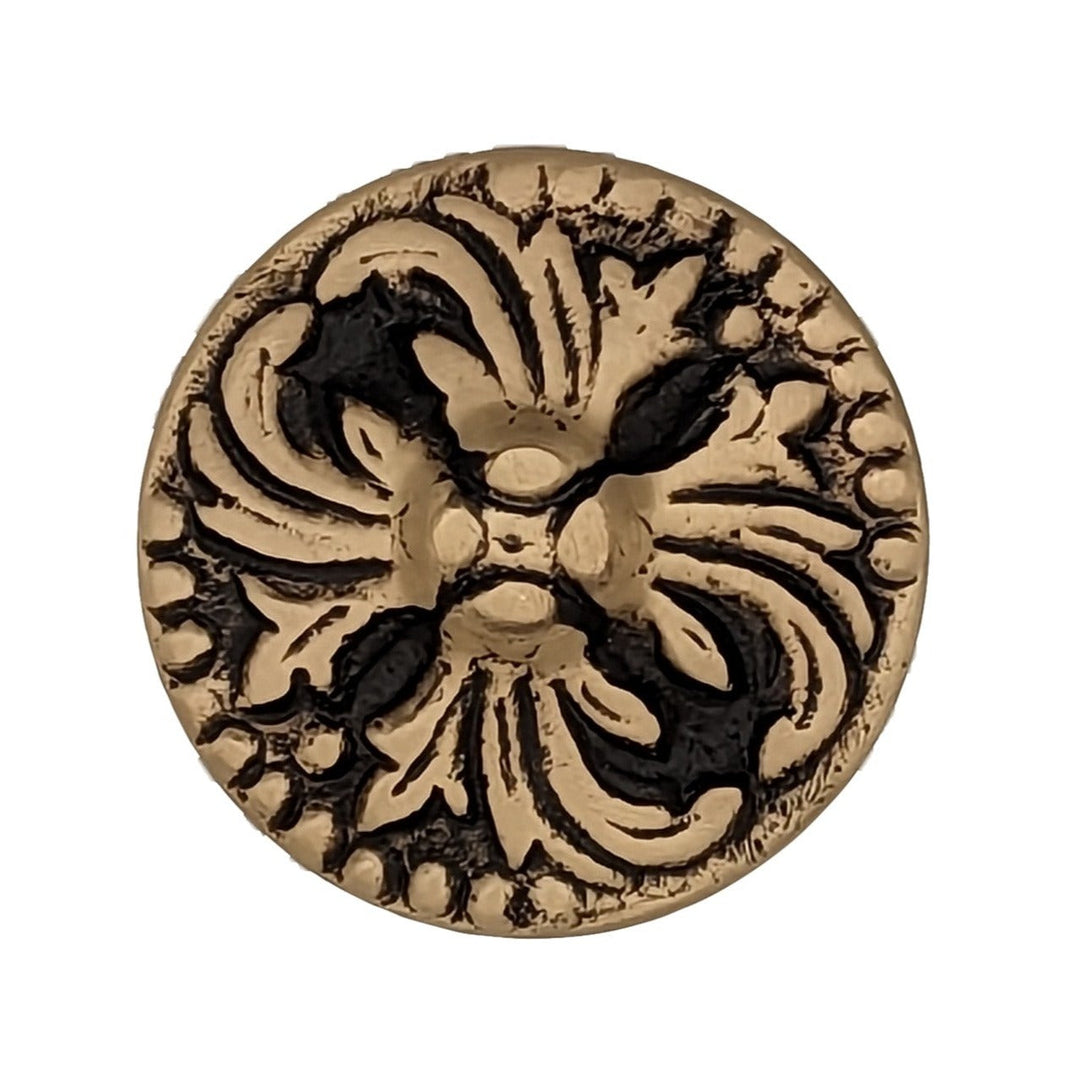 COPPER MOUNTAIN HARDWARE Unlacquered Brass Rococo Victorian Cabinet & Furniture Knob